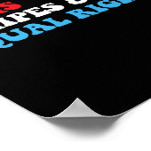 Strepen en gelijke rechten 4 juli Patriottische vr Poster (Hoek)