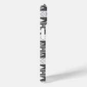 Strepen en geometrische vormen grijs wit Case-Mate iPhone case (Achterkant / Rechts)