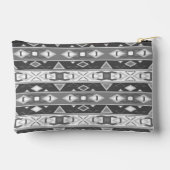 Strepen en geometrische vormen grijs wit etui (Achterkant)