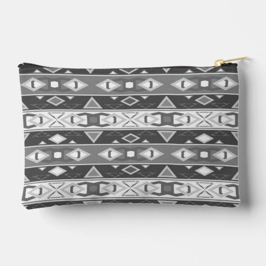 Strepen en geometrische vormen grijs wit etui (Achterkant)