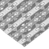 Strepen en geometrische vormen grijs wit tafelkleed (Gekanteld)