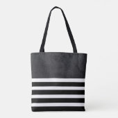 Strepen en Glitter Tote Bag (Achterkant)