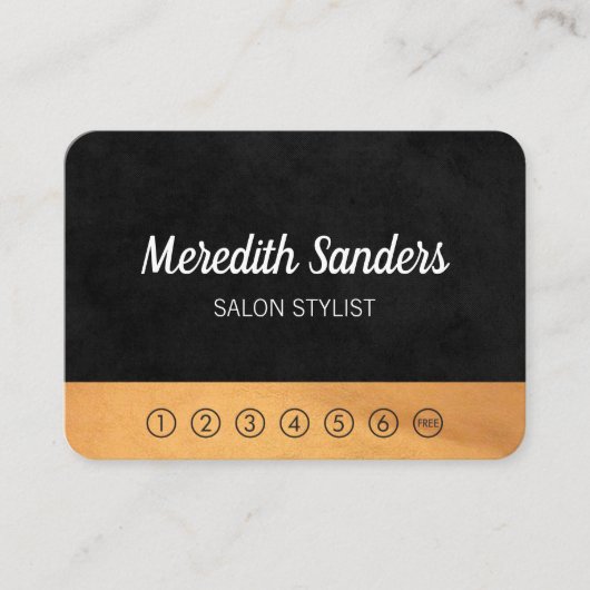 Strepen en Lux-afwerking / ponskaart Klantenkaartje (Voorkant)