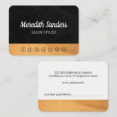 Strepen en Lux-afwerking / ponskaart Klantenkaartje (Voorkant / Achterkant)