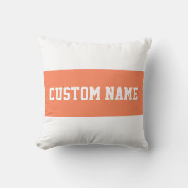 Strepen en naam Sjabloon Kussen