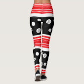 Strepen en polka-Stippen Leggings (Achterkant)