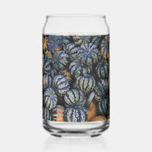 Strepen En Pompoenen Blikvorm Glas (Achterkant)