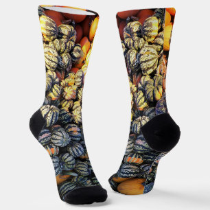 Strepen en pompoenen sokken