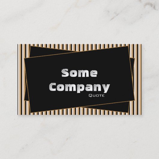 Strepen en resten (warme cacao) visitekaartje (Voorkant)