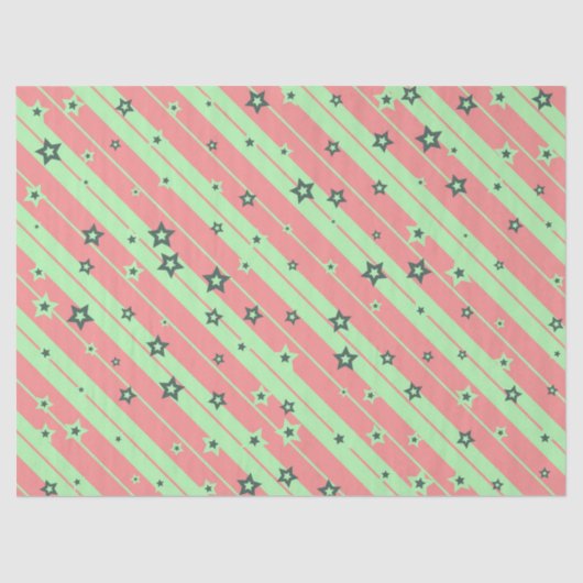 Strepen en sterren tissuepapier (Voorkant)