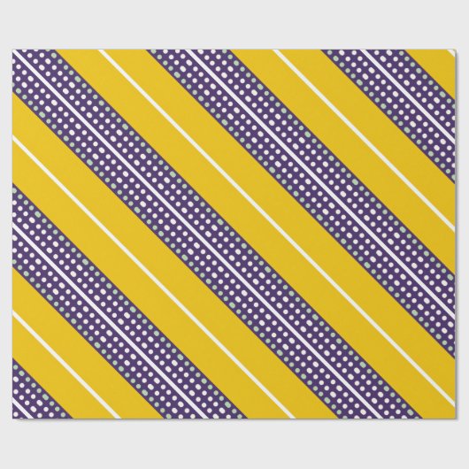 Strepen en stippen cadeaupapier (Vlak)