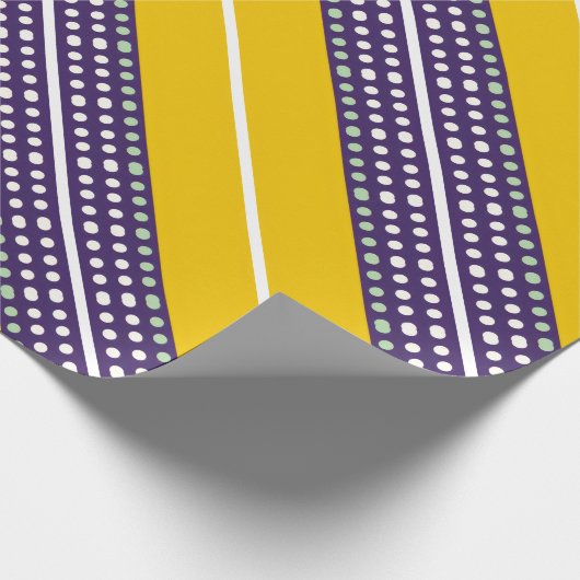 Strepen en stippen cadeaupapier (Hoek)