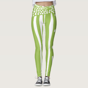 Strepen en stippen gemengd modern leggings