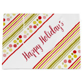 Strepen en stippen groot cadeauzakje (Voorkant)