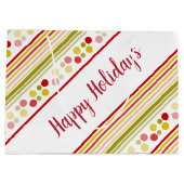 Strepen en stippen groot cadeauzakje (Achterkant)