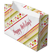 Strepen en stippen groot cadeauzakje (Voorkant Gekanteld)