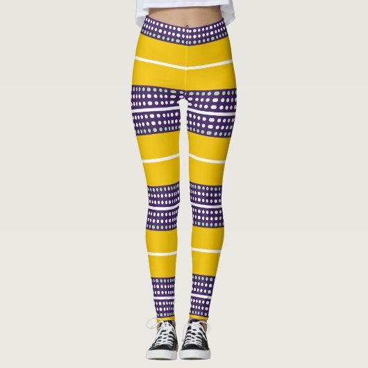 Strepen en stippen leggings (Voorkant)