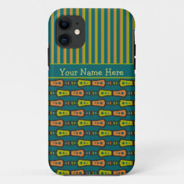 Strepen en Tribal Pattern op Blauwgroen iPhone 5 H Case-Mate iPhone Case