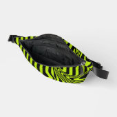 Strepen en wervelingen - Lime Green en Black Heuptasje (Open)