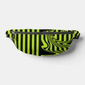 Strepen en wervelingen - Lime Green en Black Heuptasje (Liggend)
