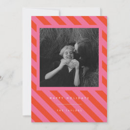 Strepen Feestdagenkaart