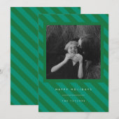 Strepen Feestdagenkaart (Voorkant / Achterkant)