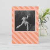 Strepen Feestdagenkaart (Staand voorkant)