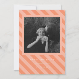 Strepen Feestdagenkaart