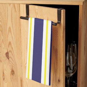 Strepen Geel Blauw Rood Zomer Patroon Theedoek