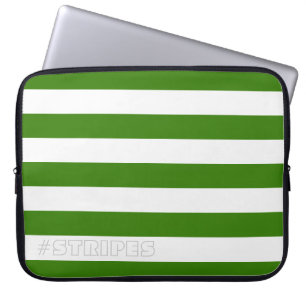 STREPEN Groen op elke kleur Laptop Sleeve