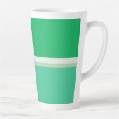 Strepen Groene eierschaal koriander : Lente Palet Latte Mok (Rechts)