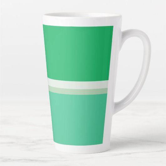 Strepen Groene eierschaal koriander : Lente Palet Latte Mok (Rechts)