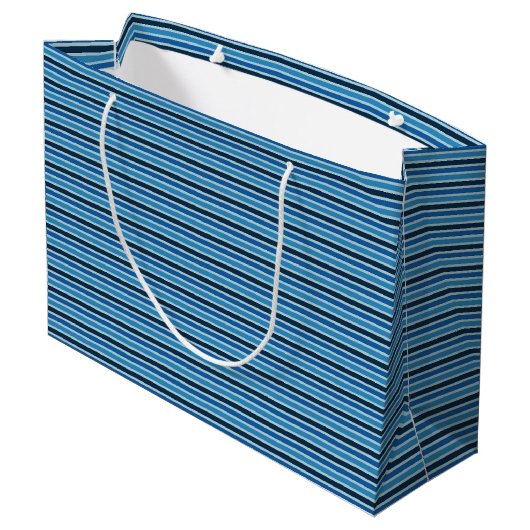 Strepen Groot Cadeauzakje (Achterkant Gekanteld)