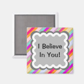 Strepen - ik geloof in je magneet (Voorkant / Achterkant)