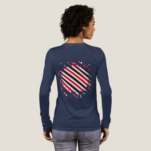 Strepen in Beweging Tri-Blend Shirt (Achterkant)