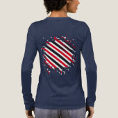 Strepen in Beweging Tri-Blend Shirt (Achterkant)