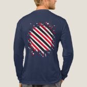 Strepen in Beweging Tri-Blend Shirt (Achterkant volledig)