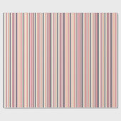 Strepen in gedempte tonen cadeaupapier (Vlak)