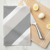 Strepen in grijs theedoek (Quarter Fold)