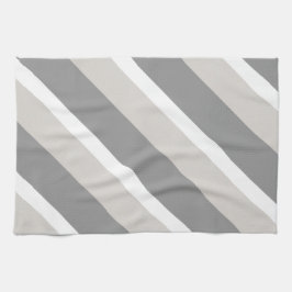 Strepen in grijs theedoek