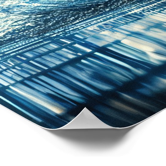 Strepen in het Surf Poster (Hoek)