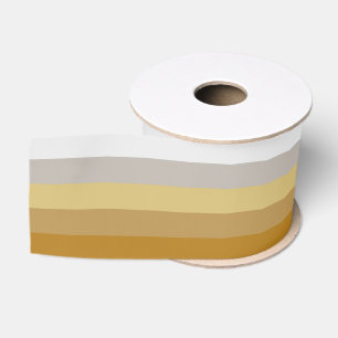 Strepen in licht zilver tot donker goud kleuren  grosgrain lint