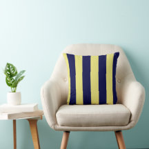 Strepen in marineblauw en geel