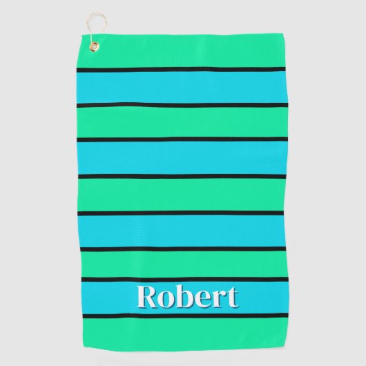 Strepen in ontwerp golfhanddoek (Voorkant)