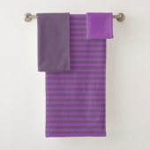 Strepen in Plum en Pink - Handdoek Set (Insitu)