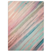 Strepen in zachte tinten klembord (Achterkant)
