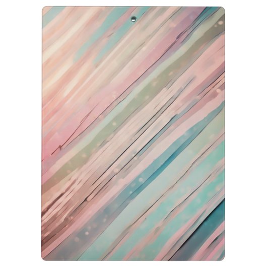 Strepen in zachte tinten klembord (Achterkant)