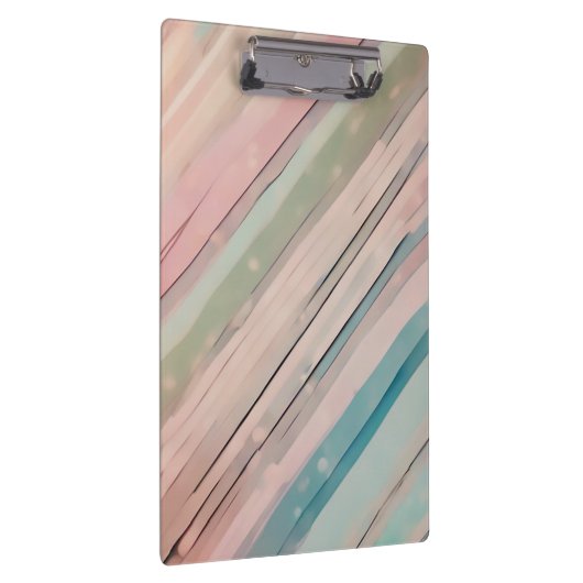 Strepen in zachte tinten klembord (Rechts)