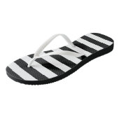 Strepen in zwart | Sandalen Teenslippers (Schuin)