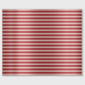 Strepen Lijnen Red Rose Gold Blush Minimal Bourgog Cadeaupapier (Vlak)